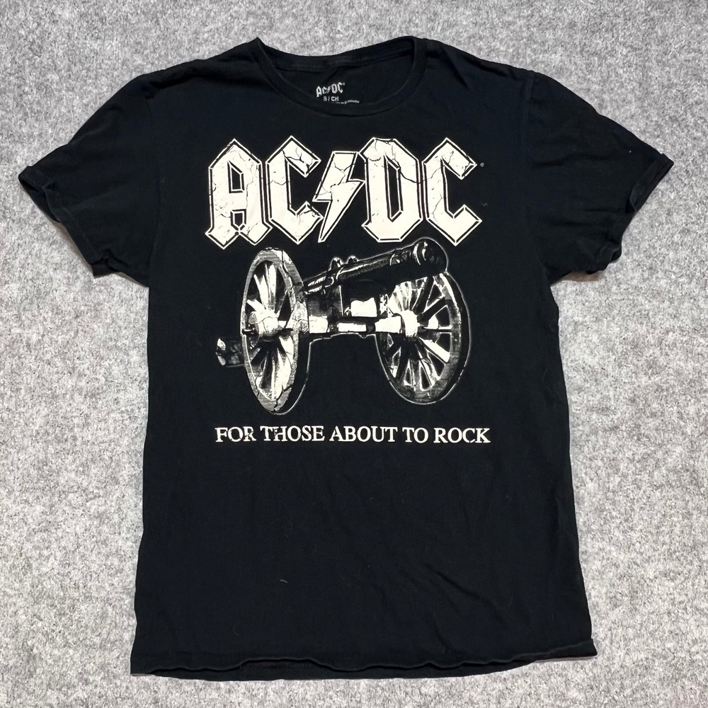 AC/DC‎ For Those About To Rock Cannon Graphic T-Shirt Black Small
